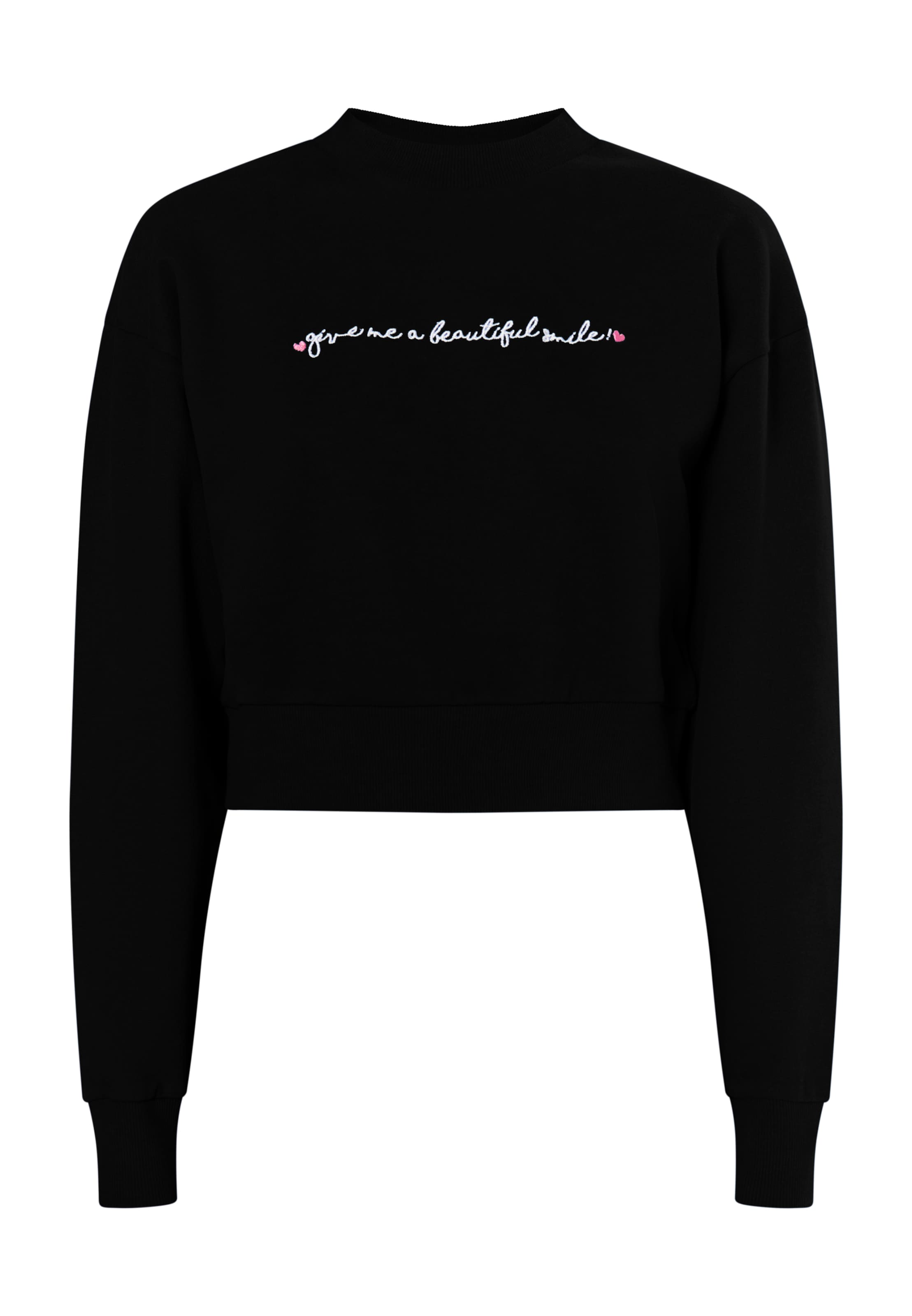 Bluză de molton 'Keepsudry' de la MYMO pe negru: față