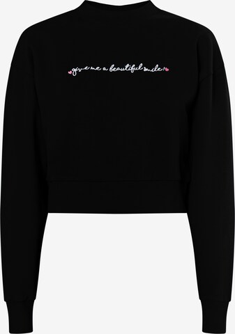 MYMO Sweatshirt 'Keepsudry' in Black: front