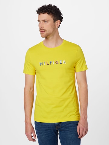 TOMMY HILFIGER Koszulka w kolorze żółty: przód