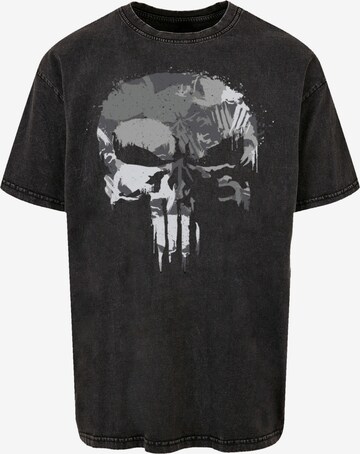 F4NT4STIC Shirt 'Marvel Punisher Skull' in Zwart: voorkant