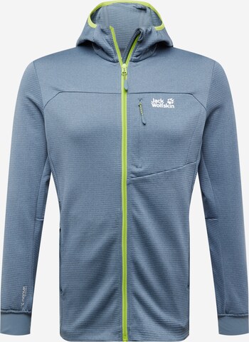 JACK WOLFSKIN Funktionele fleece-jas 'Hydro Grid' in Grijs: voorkant