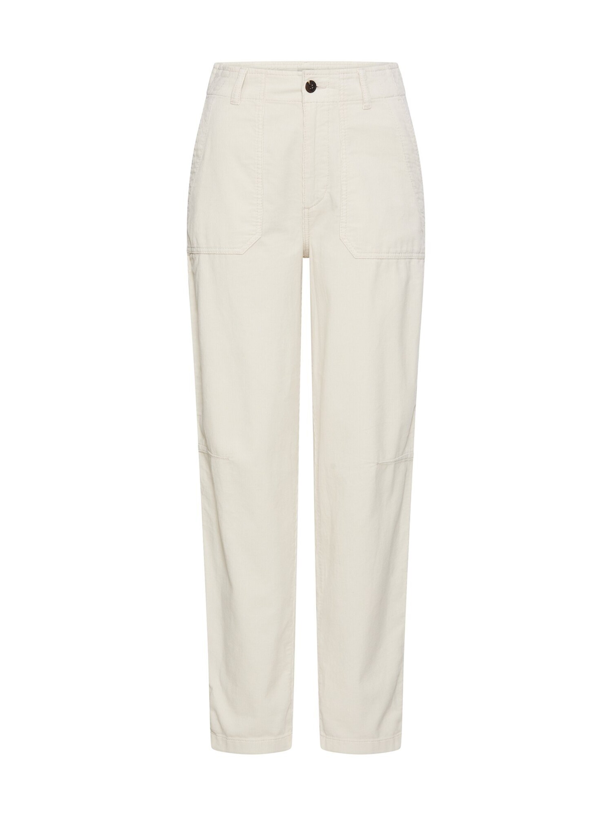 CAMEL ACTIVE Worker-Chino mit elastischem Bund in Weiß: Vorderseite
