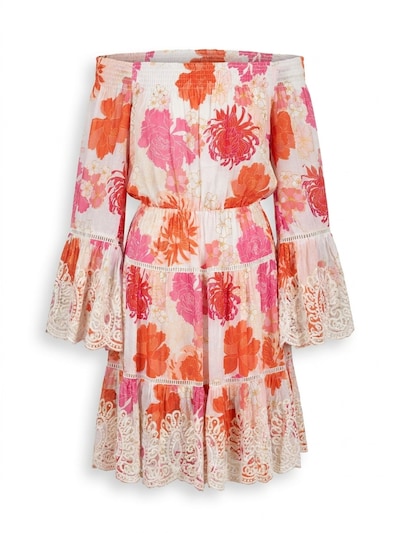 Miss June Vestido 'Robe Courte Positano' en 36-38 en rosa, Vista del producto