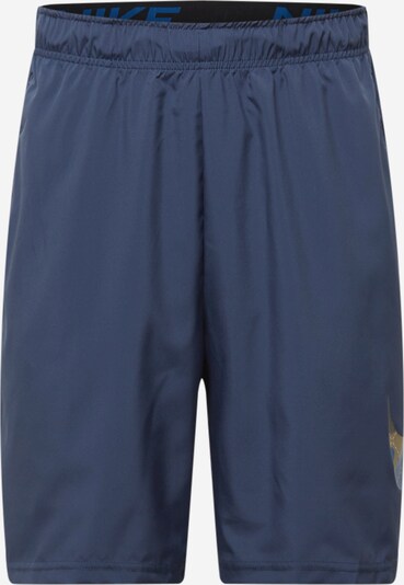 NIKE Sportshorts in sand / blau / dunkelblau / weiß, Produktansicht