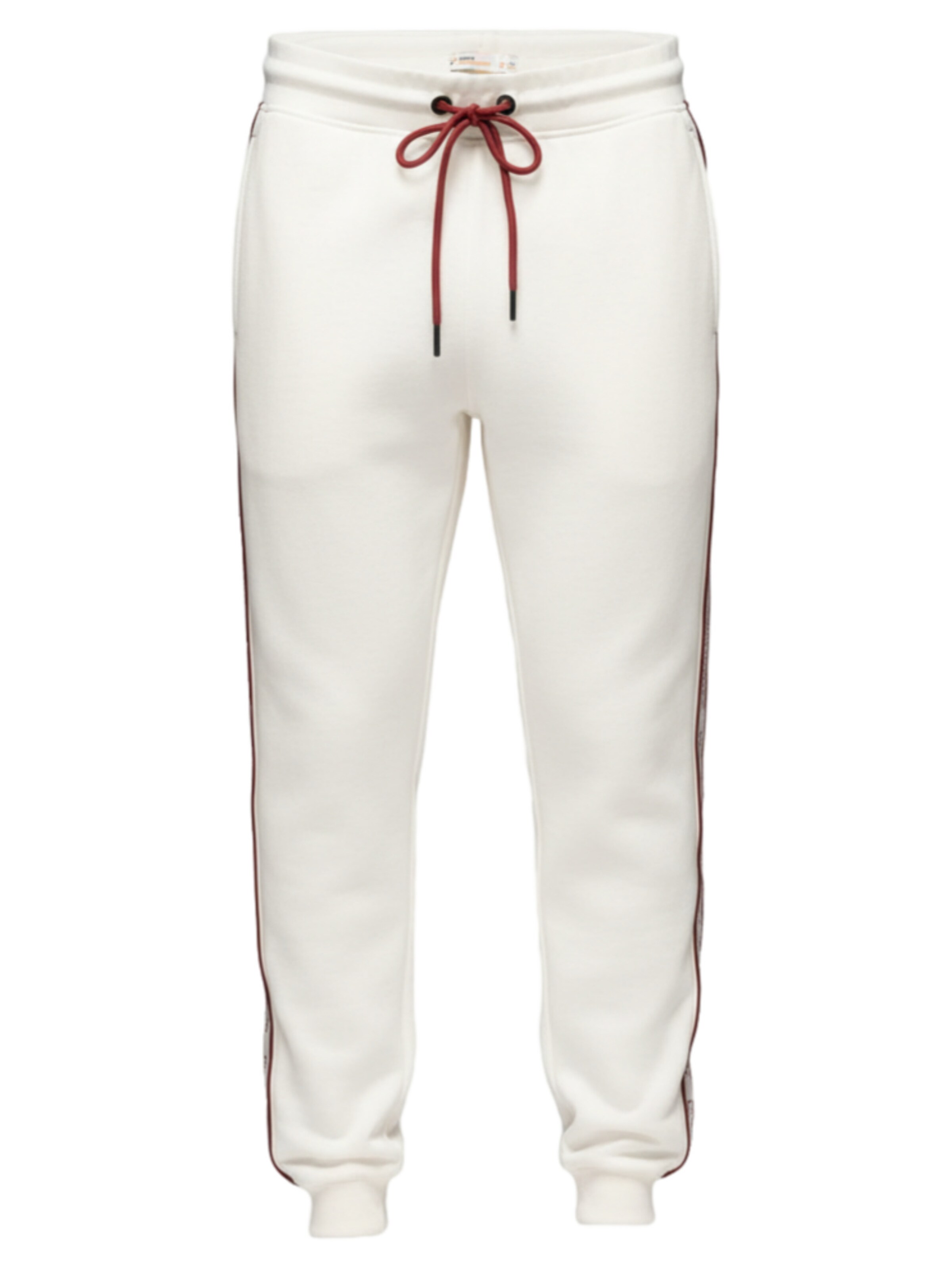 Ombre Pantalon en rouge foncé / blanc, Vue avec produit