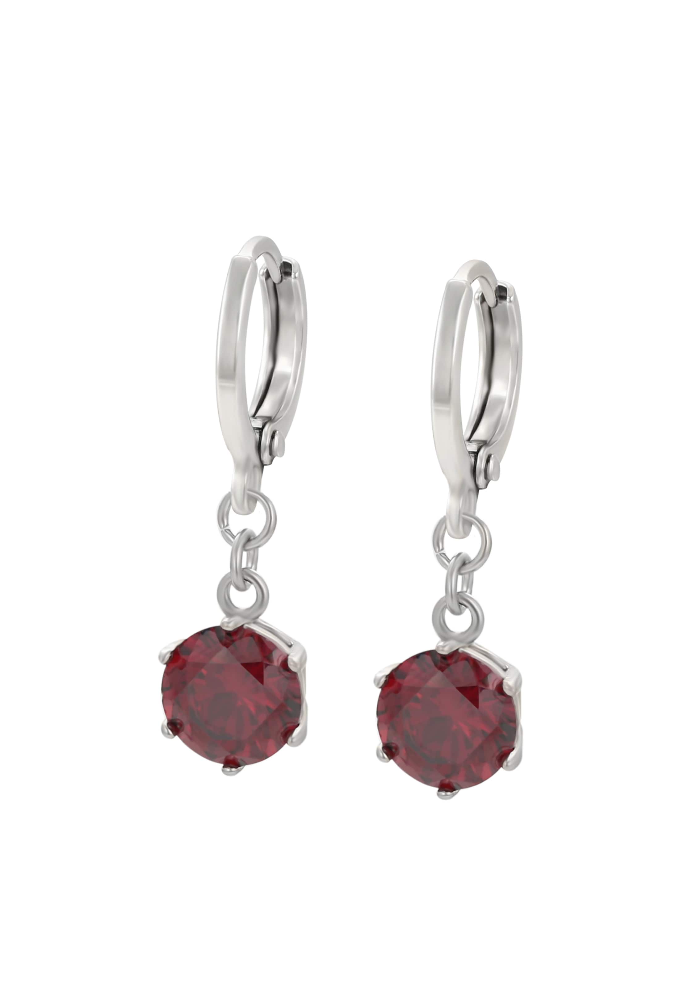 faina Earrings in Silver: front