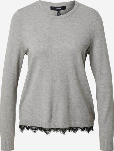 VERO MODA Pulover 'HAPPY' u siva melange / crna, Pregled proizvoda