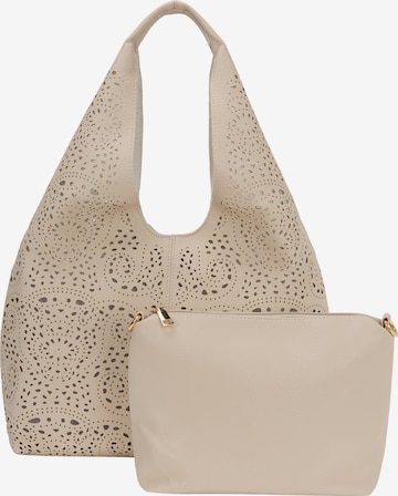 Borsa a spalla di usha FESTIVAL in beige: frontale