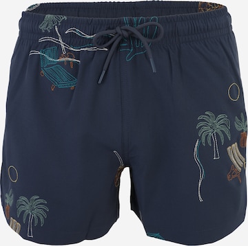 Abercrombie & FitchKupaće hlače - plava boja: prednji dio