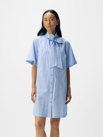 Abito camicia di OBJECT in blu: frontale