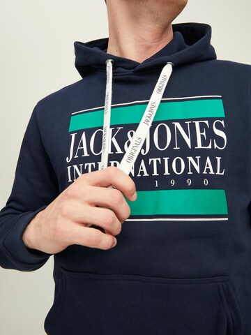 JACK & JONES Sweatshirt 'International' in Blau
