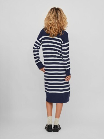 VILA Knitted dress 'Stripi' in Blue