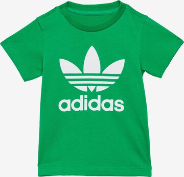 T-Shirt 'Trefoil' ADIDAS ORIGINALS en vert : devant