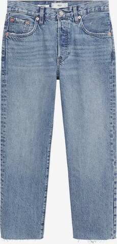 MANGO Regular Jeans in Blauw: voorkant