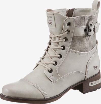 MUSTANG Lace-Up Ankle Boots in Light beige / Brown, Item view