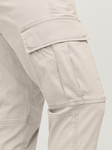 JJ Rebel Tapered Cargobyxa 'JREBMICHAEL' i beige