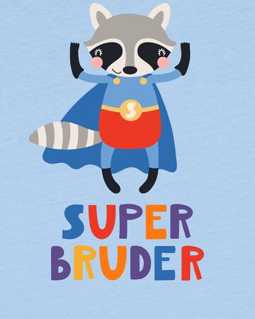 watabout.kids Shirt 'Superbruder' in Blue