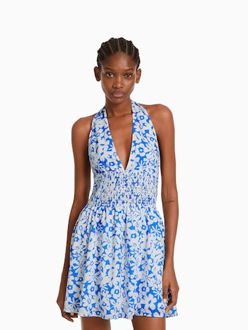 Bershka Summer Dress in Blue: front