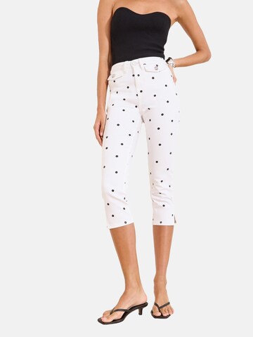 Coupe slim Jean Lipsy en blanc : devant