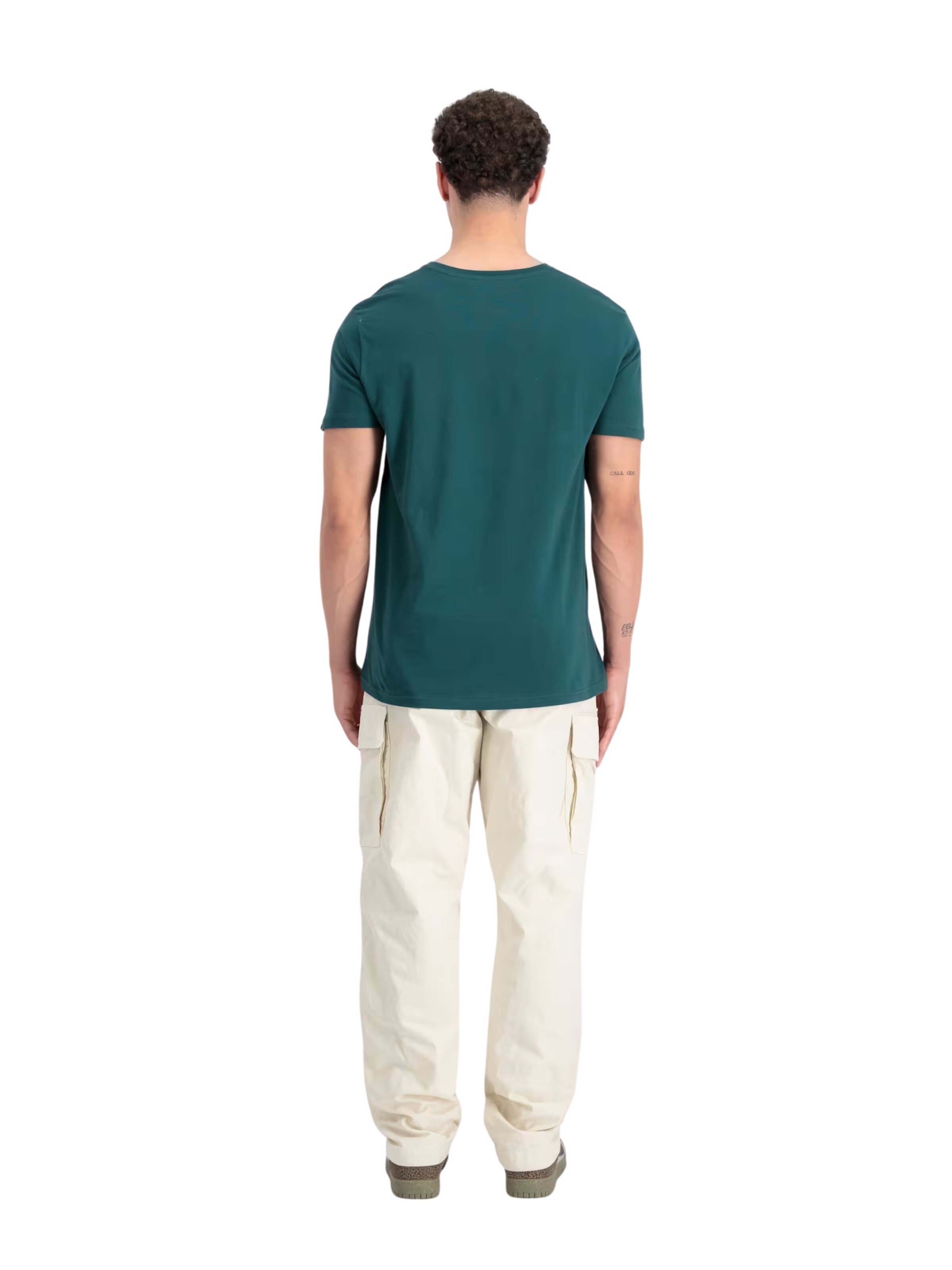 ALPHA INDUSTRIES Shirt 'Basic' in Groen