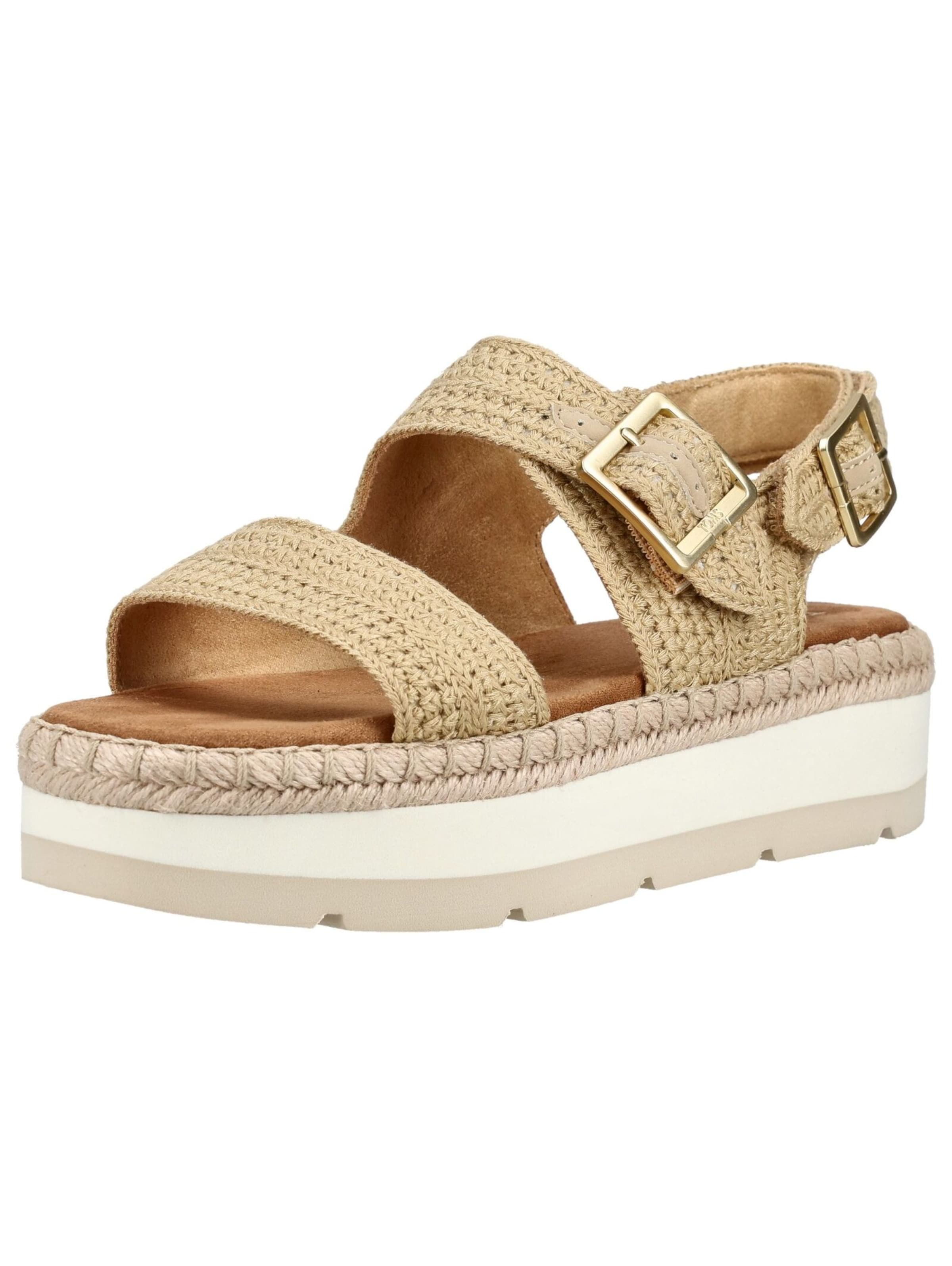 Sandales TOMS en beige : devant
