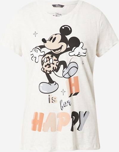 PRINCESS GOES HOLLYWOOD Shirt 'Disney Mickey Happy' in Light blue / Light grey / Salmon / Black, Item view