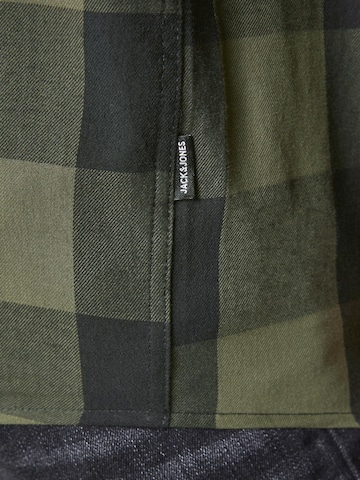 Jack & Jones Plus Regular fit Button Up Shirt 'Gingham' in Green