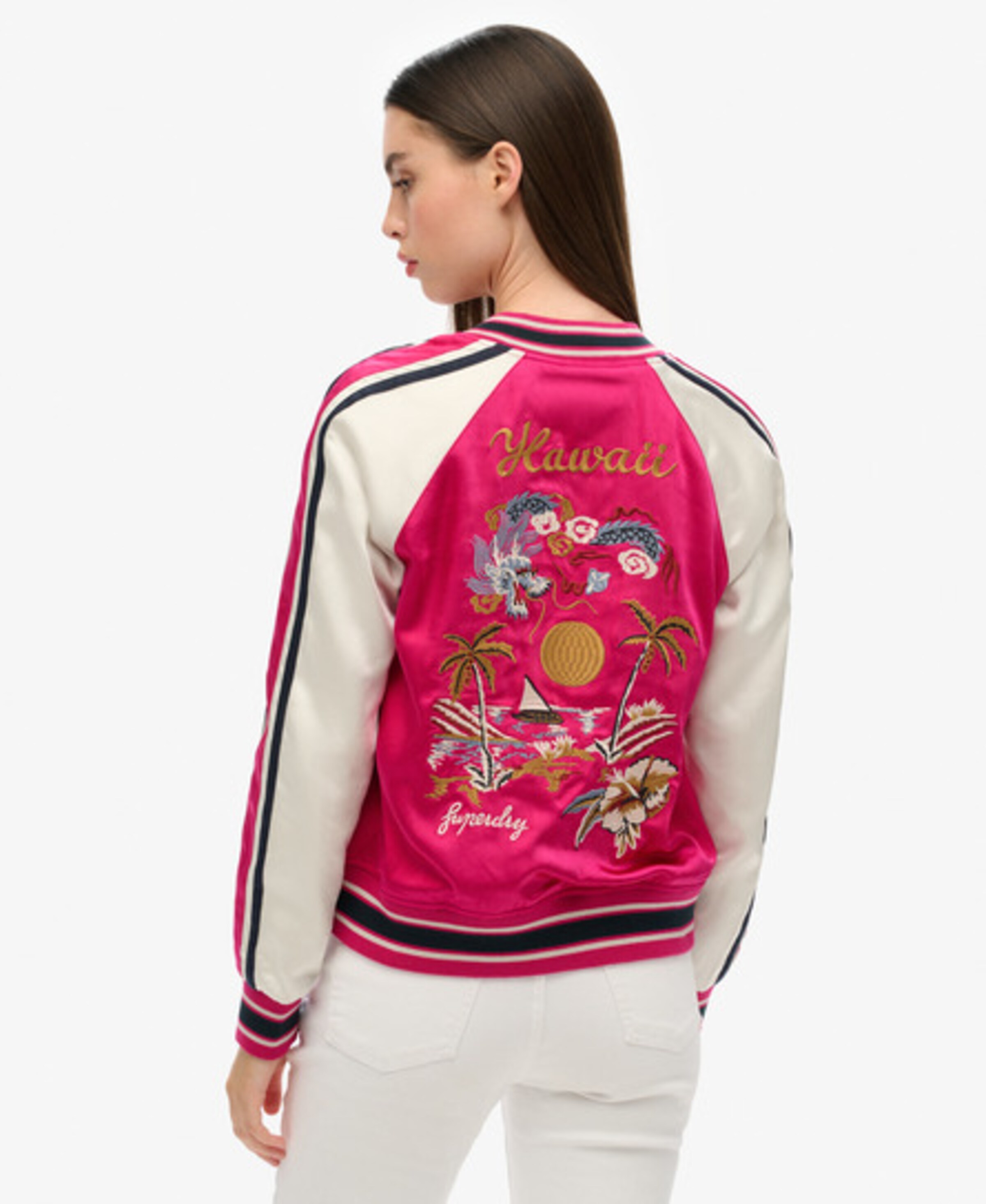 Superdry Tussenjas 'Suikajan' in Roze