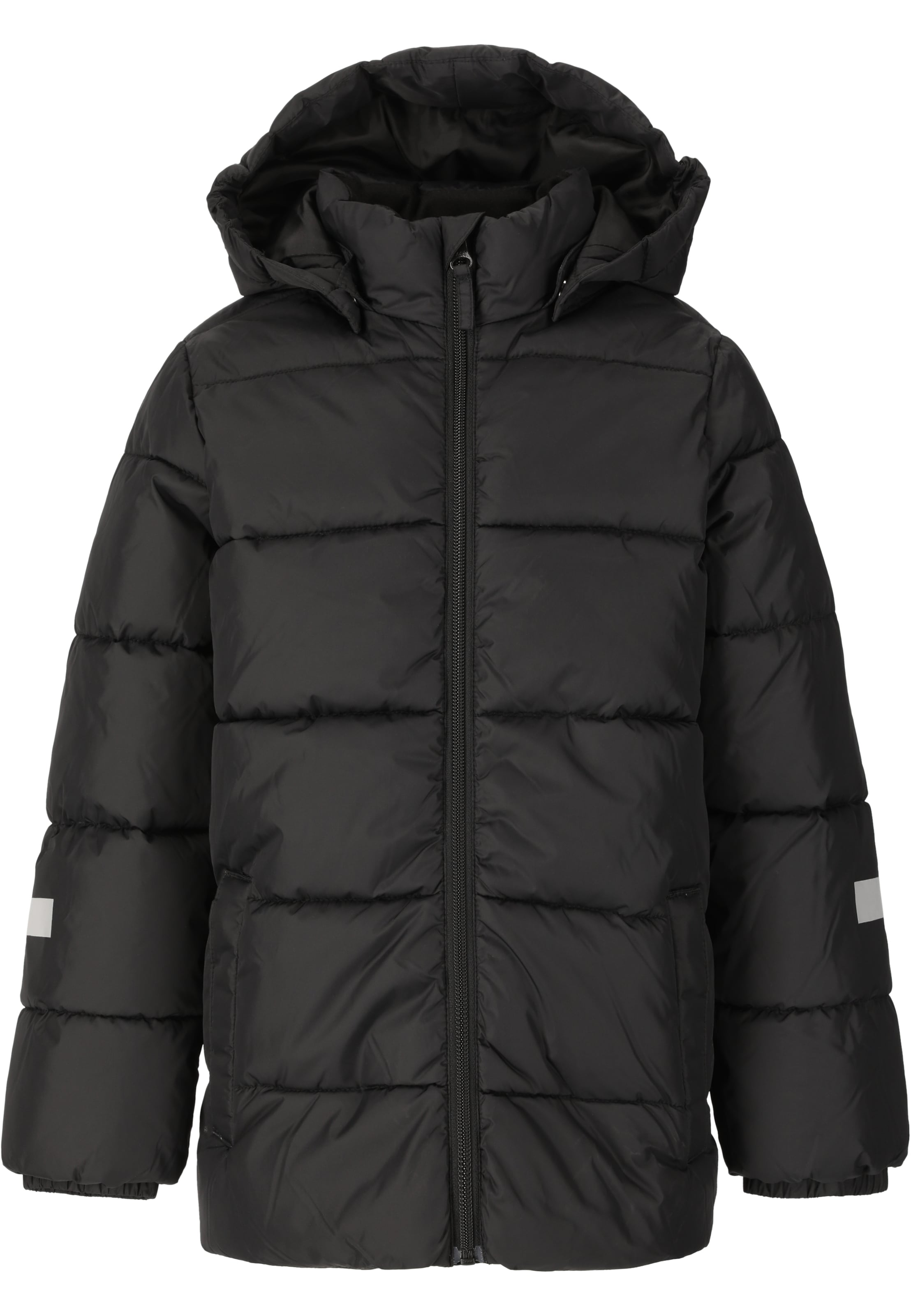 ZigZag Winterjas in Zwart: voorkant