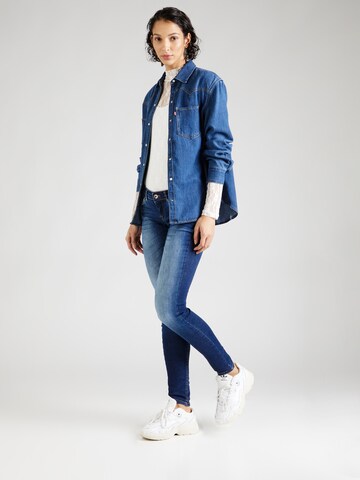 Coupe slim Jean 'CORAL' ONLY en bleu