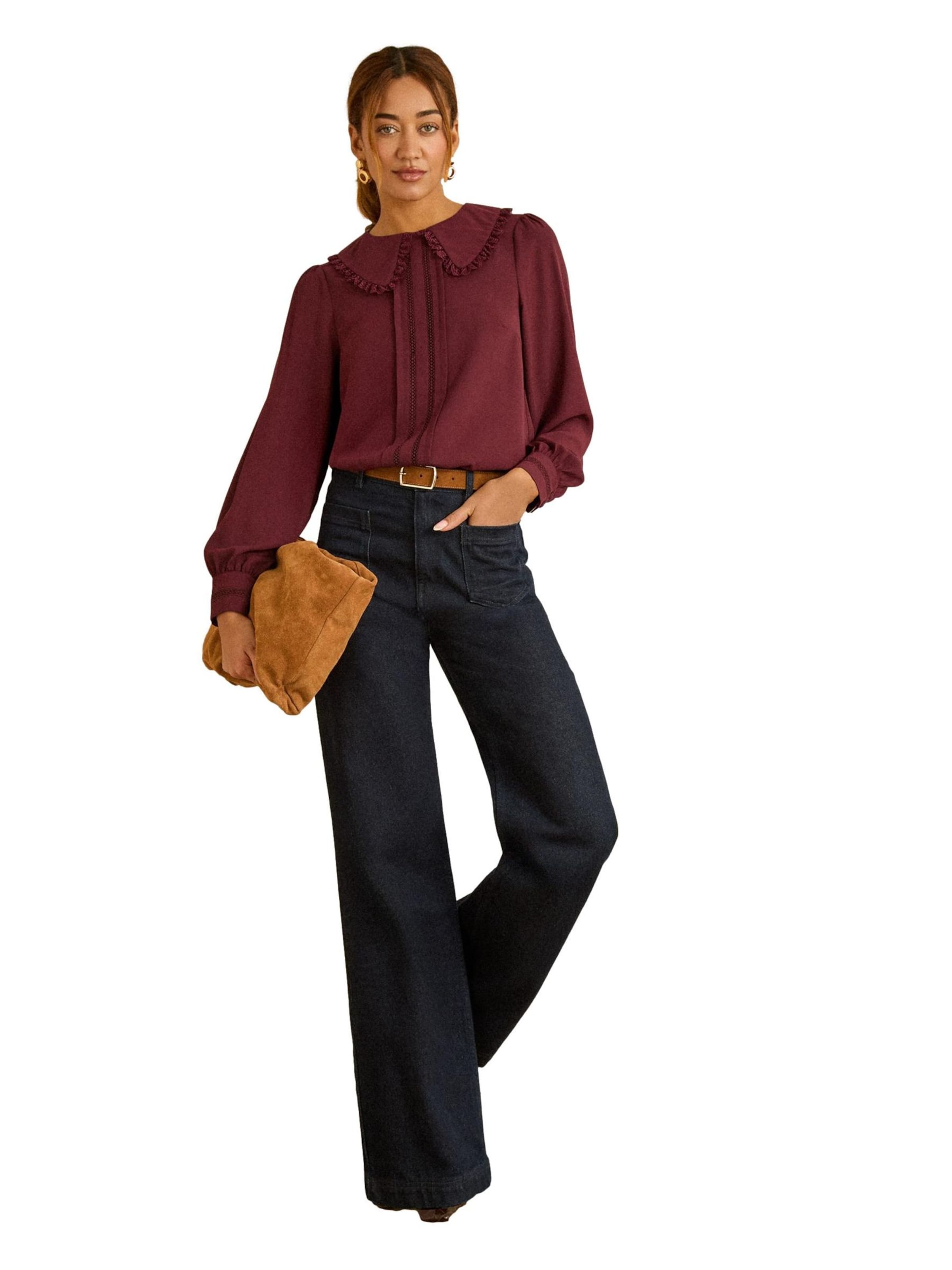 Chemisier love & roses en rouge : devant