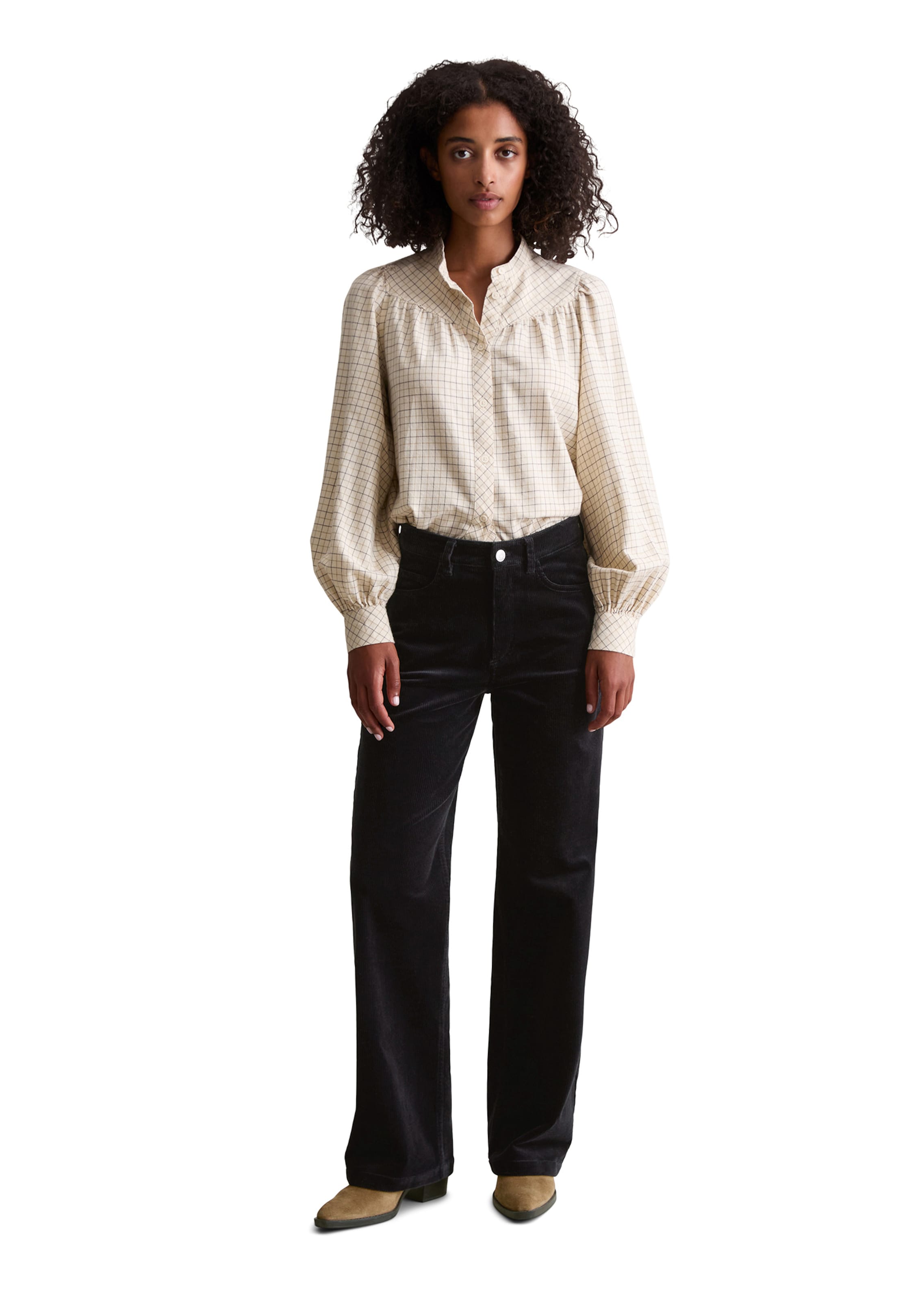 Marc O'Polo DENIM Široký strih Nohavice 'Tomma' - Modrá