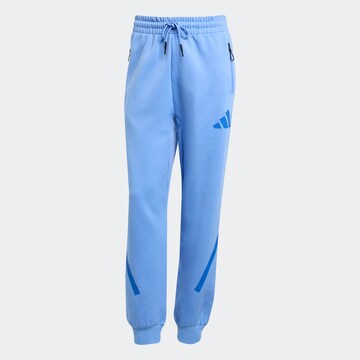 ADIDAS SPORTSWEAR Tapered Workout Pants 'Z.N.E.' in Blue: front