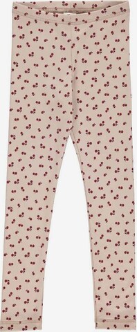 Coupe slim Leggings '' Müsli by GREEN COTTON en beige : devant