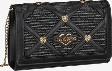 Love Moschino Umhängetasche in Schwarz: predná strana