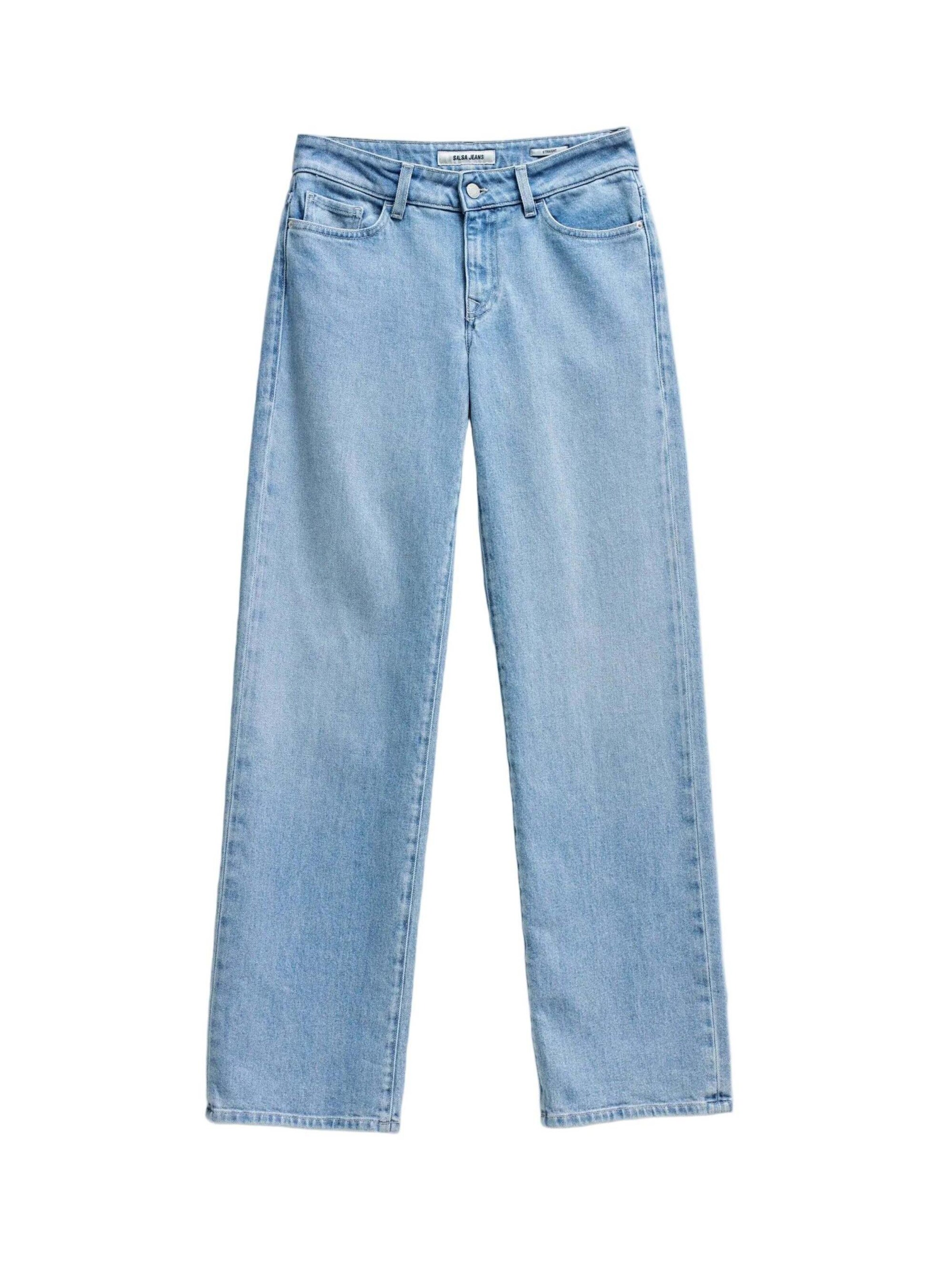 Salsa Jeans Regular Jeans 'Low Rise Straight'‌ in Blau: Vorderseite