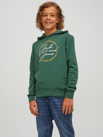 Jack & Jones Junior Sweatshirt 'Jerrys' in Green: front