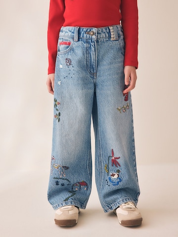 Next Wide leg Jeans in Blauw: voorkant