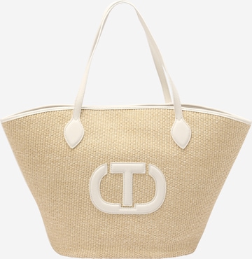 Twinset Strandtas in Beige: voorkant