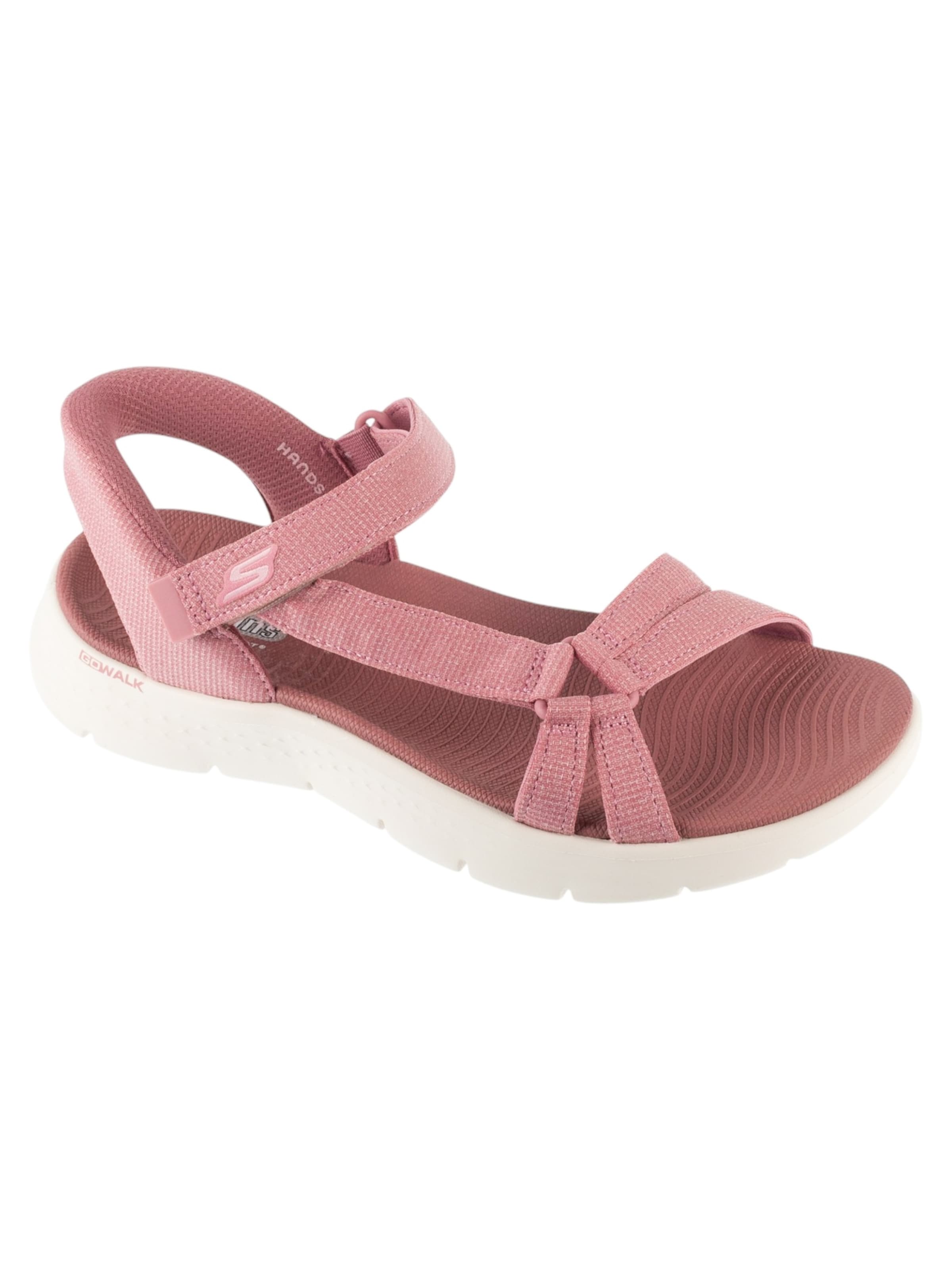 SKECHERS Sandale 'Skechers Slip-Ins: Go Walk Flex Sandal - Illuminate'‌‌ in Pink: Vorderseite