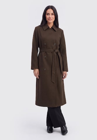 usha BLACK LABEL Tussenmantel in Bruin: voorkant