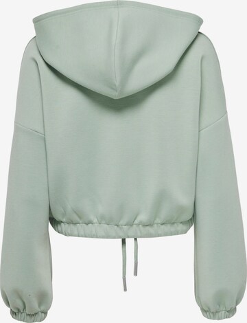 ONLY Zip-Up Hoodie 'Scarlett' in Green