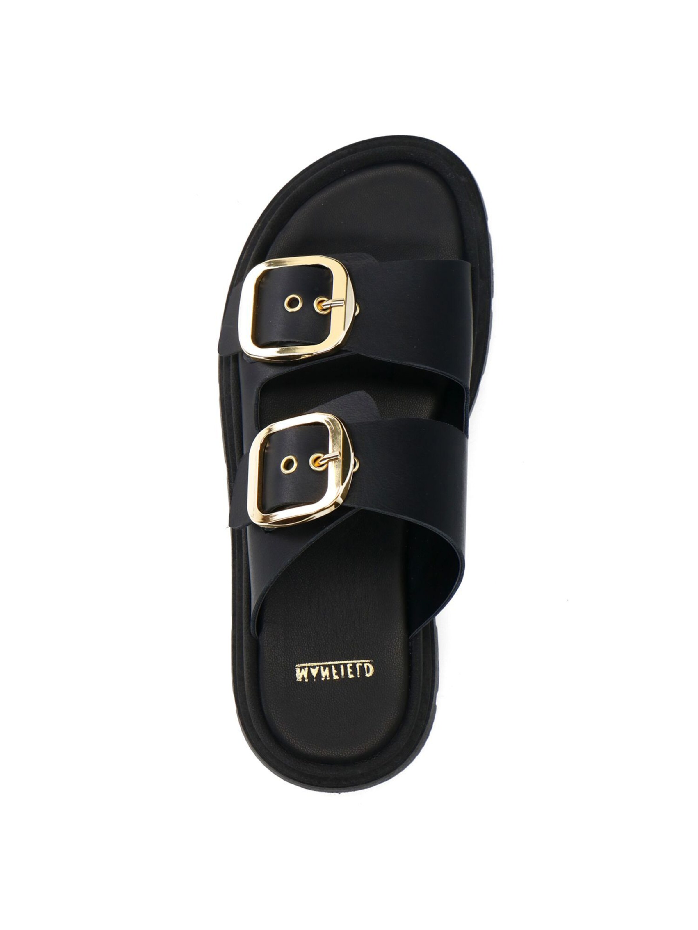 MANFIELD Pantolette in Schwarz