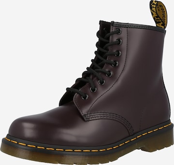 Boots stringati '1460' di Dr. Martens in rosso: frontale