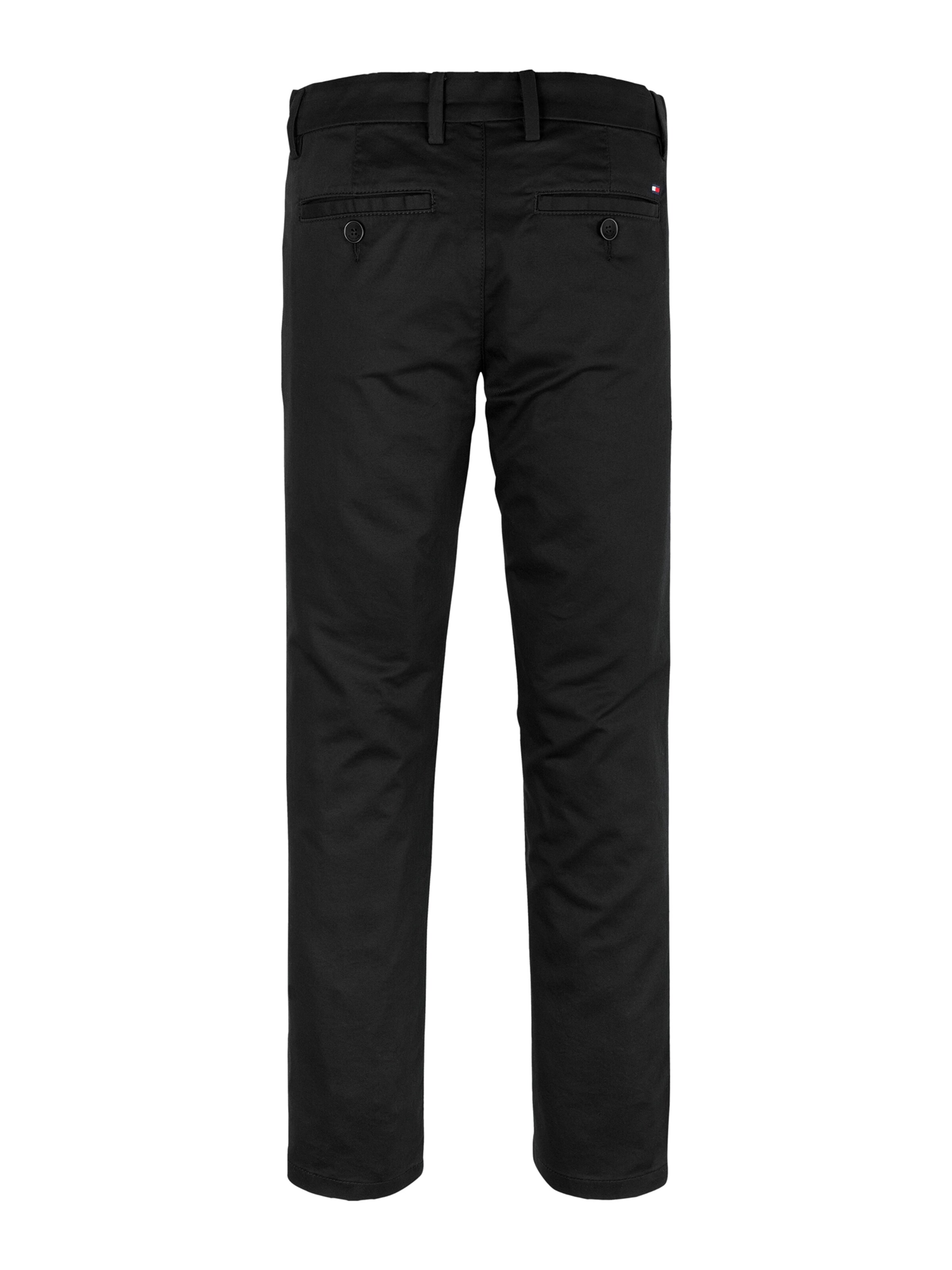 TOMMY HILFIGER Slimfit Broek '1985 Collection' in Zwart