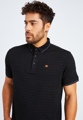 Leif Nelson Poloshirt 'LN-55380' in Schwarz