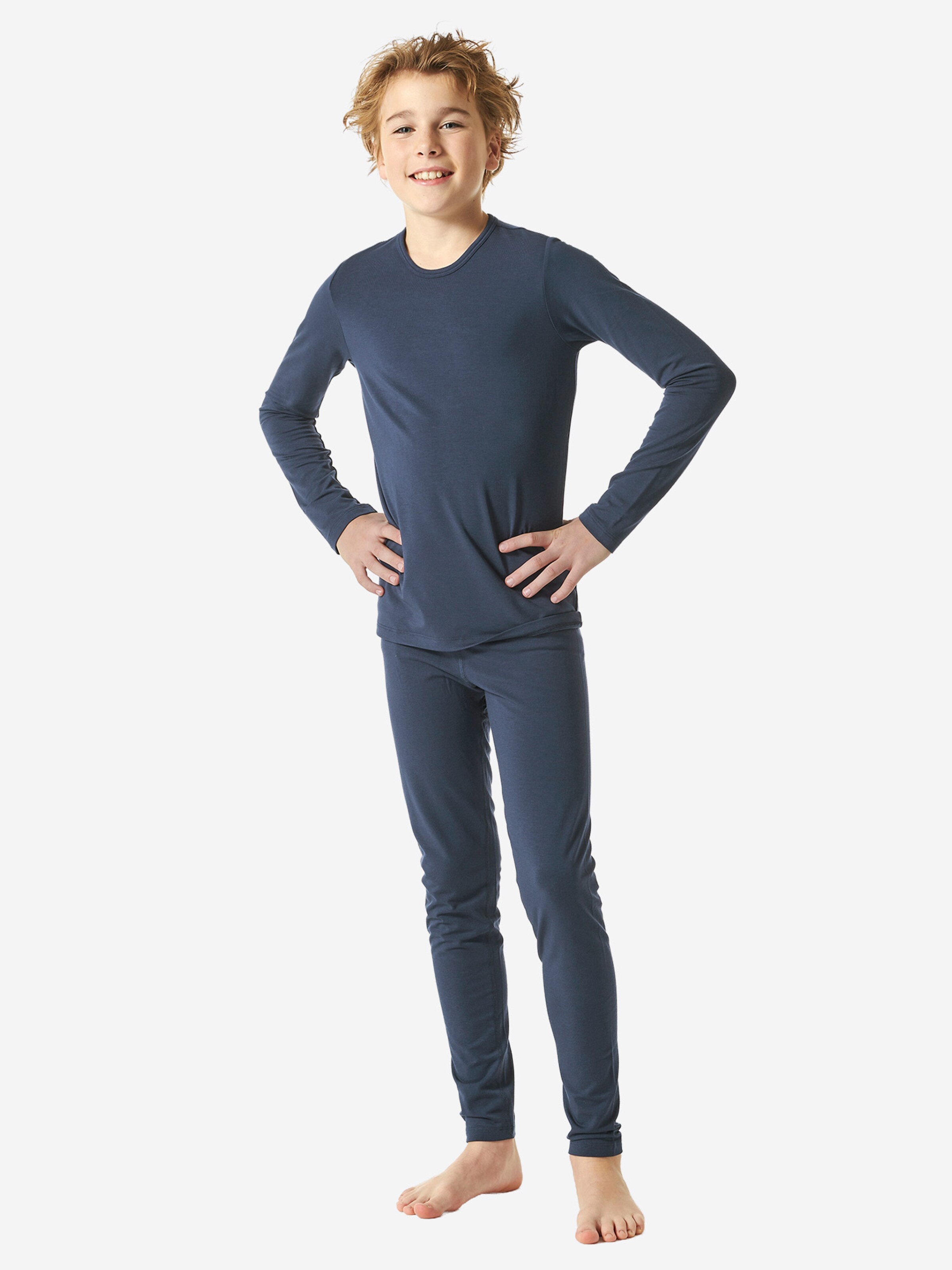 SCHIESSER - Camiseta térmica en azul