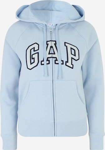 Gap Petite Bluza rozpinana 'HERITAGE' w kolorze niebieski: przód