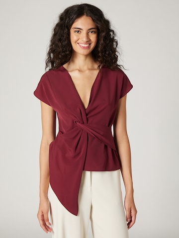 Guido Maria Kretschmer Collection Blouse 'Felicia' in Rood: voorkant