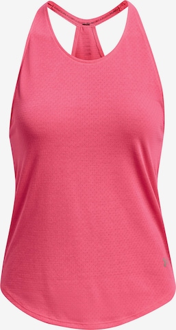 UNDER ARMOUR Sports Top 'Streaker' in Pink: front